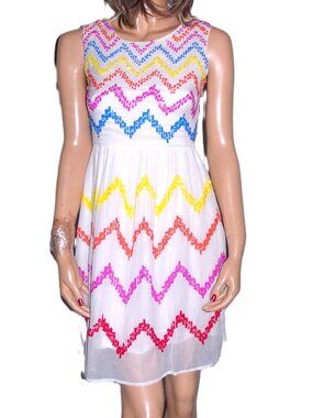 Morgan De Toi Multi color Sequin Dress S/M